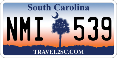 SC license plate NMI539