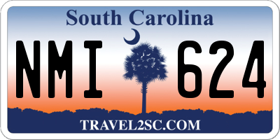 SC license plate NMI624