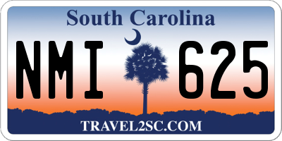SC license plate NMI625