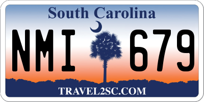 SC license plate NMI679