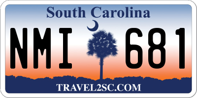SC license plate NMI681