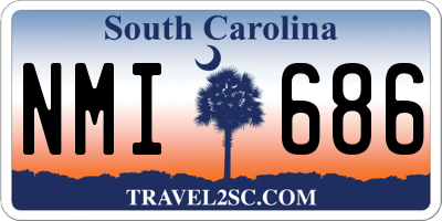 SC license plate NMI686