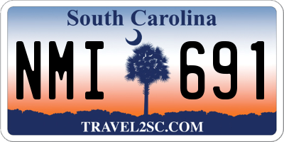 SC license plate NMI691