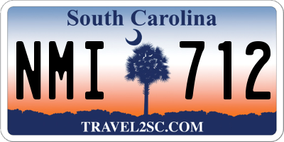 SC license plate NMI712