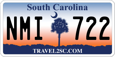 SC license plate NMI722
