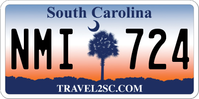SC license plate NMI724
