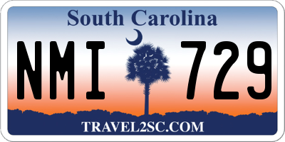 SC license plate NMI729