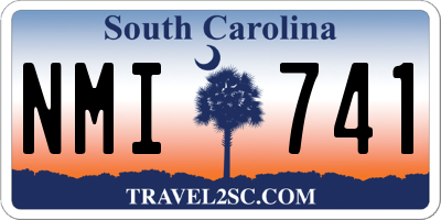 SC license plate NMI741