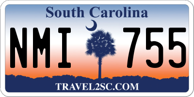 SC license plate NMI755