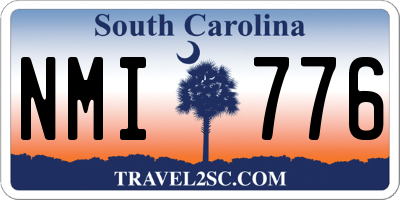 SC license plate NMI776