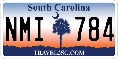 SC license plate NMI784