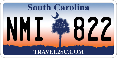 SC license plate NMI822