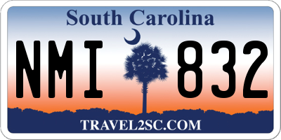 SC license plate NMI832