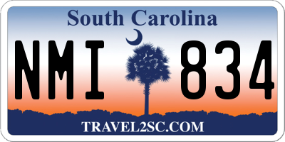 SC license plate NMI834