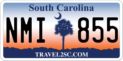 SC license plate NMI855