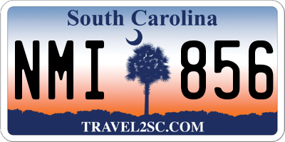 SC license plate NMI856
