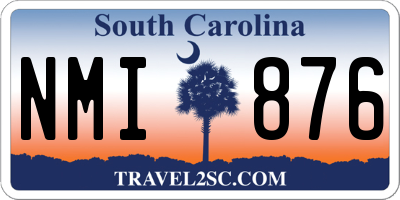 SC license plate NMI876