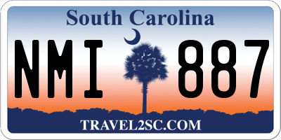 SC license plate NMI887