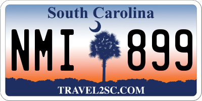SC license plate NMI899
