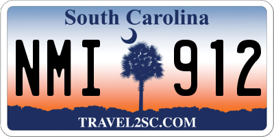 SC license plate NMI912