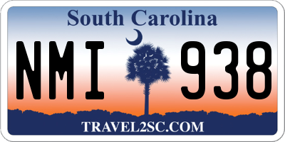 SC license plate NMI938