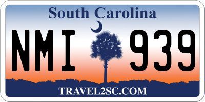 SC license plate NMI939