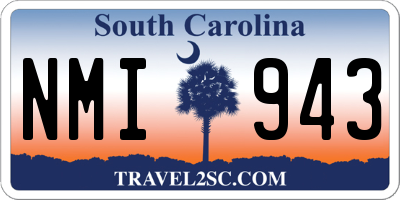 SC license plate NMI943
