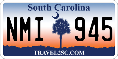 SC license plate NMI945