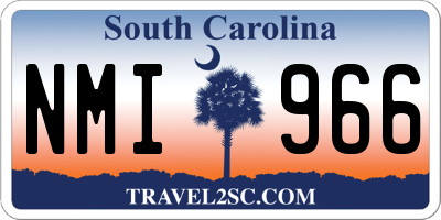 SC license plate NMI966