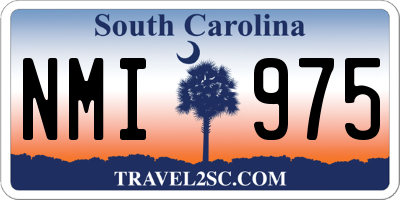 SC license plate NMI975