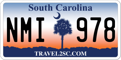 SC license plate NMI978