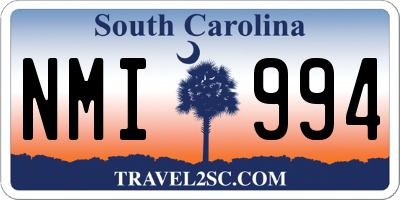 SC license plate NMI994
