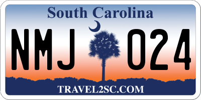 SC license plate NMJ024