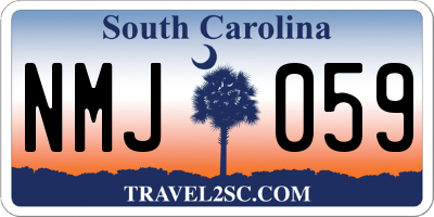SC license plate NMJ059