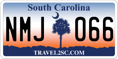 SC license plate NMJ066