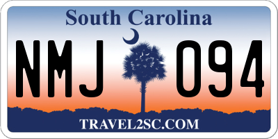 SC license plate NMJ094