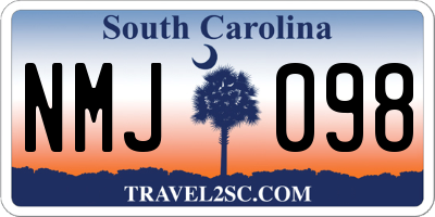 SC license plate NMJ098