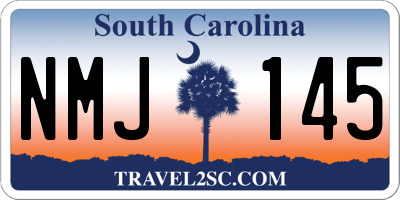 SC license plate NMJ145