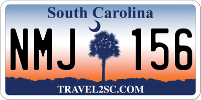 SC license plate NMJ156