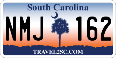 SC license plate NMJ162