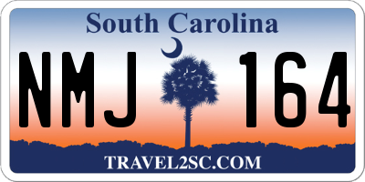 SC license plate NMJ164