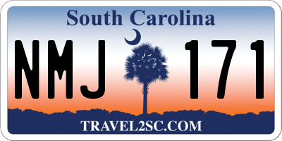 SC license plate NMJ171