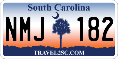 SC license plate NMJ182