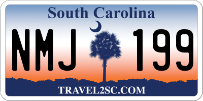 SC license plate NMJ199