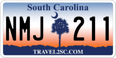 SC license plate NMJ211