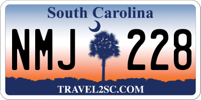 SC license plate NMJ228