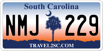 SC license plate NMJ229