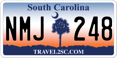 SC license plate NMJ248