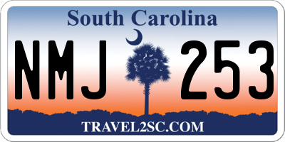 SC license plate NMJ253