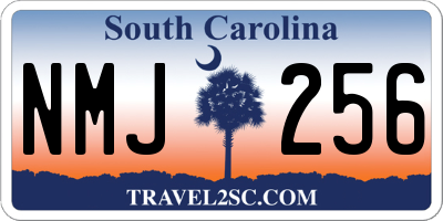 SC license plate NMJ256